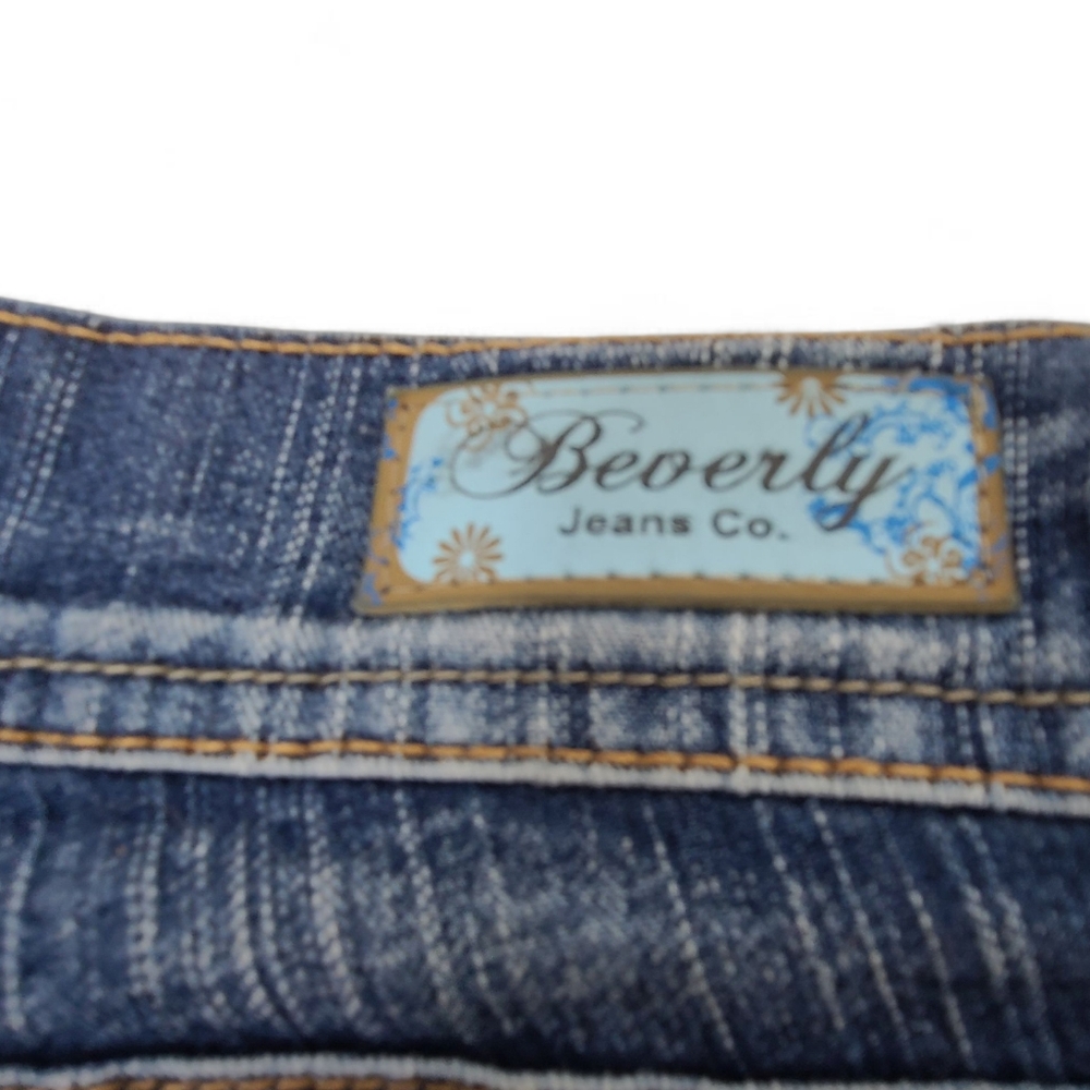 BEVERLY JEANS CO Denim Jean Shorts Size 5 Stretch - Picture 4 of 5